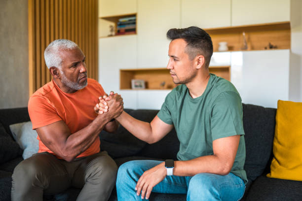istock Intimate Conversation on Mental Health Struggles Between Male Friends 2161401733