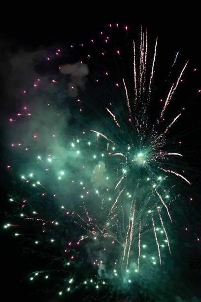 istock Colorful fireworks in the sky 2161403372