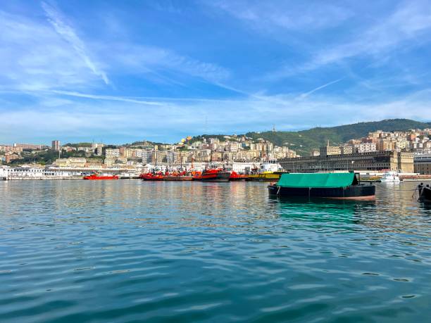 istock Genoa, Italy - Beautiful View from the Sea 2161406342