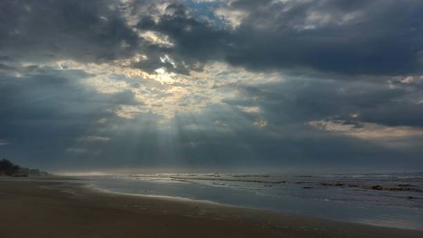 istock Beautiful seascape at sunset. 2161406406