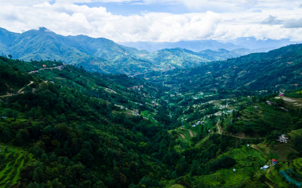 istock aerial view of greenery mountain hill 2161411036