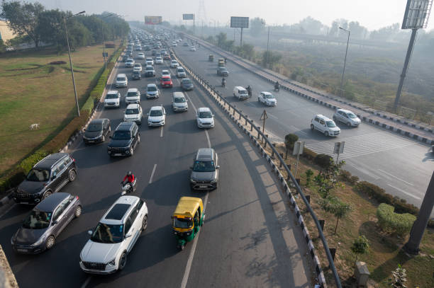 istock Rush Hour Traffic on Urban Two-Lane Road 2161422787