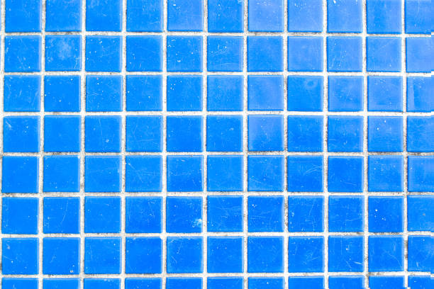 istock Texture of blue mosaic tiles, close-up 2161423227