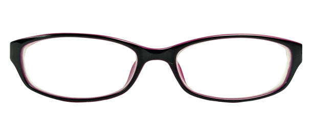istock Fashionable rectangle eyeglass frame isolated on a white background 2161425201