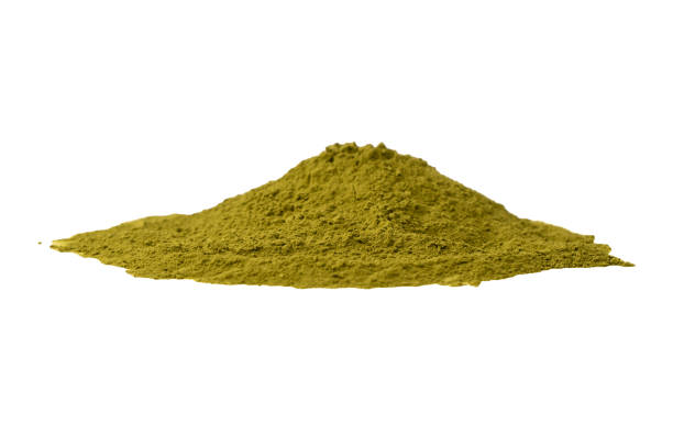istock Matcha tea, matcha powder isolated on a white background. 2161430818