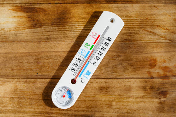 istock White Thermometer On Wooden Surface Showing A Temperature Of 15 Degrees Celsius 2161434093