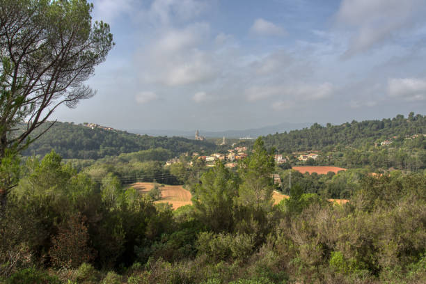 A view of Girona taken from a walk along the Saint Daniel Valley. High quality photo