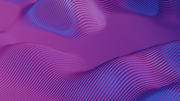 istock This 3D image features a minimalist design of retro waves, offering a sleek and nostalgic aesthetic. 2161439832