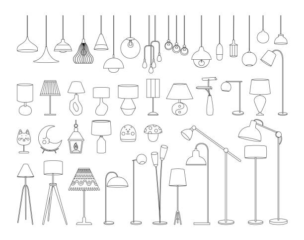 940+ Drawing Of Lamp Shades Stock Illustrations, Royalty-Free
