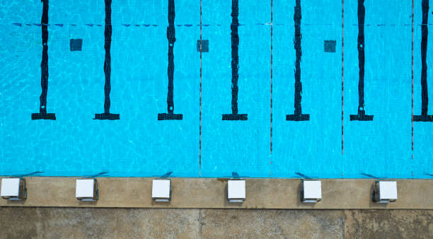 istock Aerail  top view in swimming pool background 2161449083