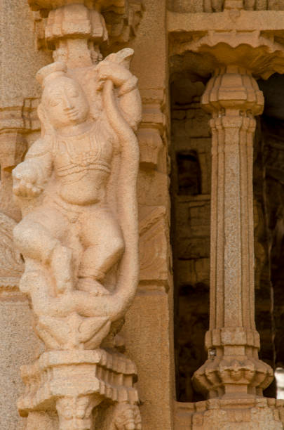 istock Beautiful sculpture or carving at Vittala temple 2161459542