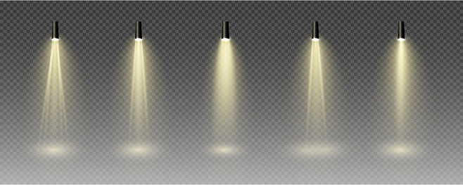 Vector Light Source The Vector Set Of Light Includes A Light Source Studio Lighting Walls ...