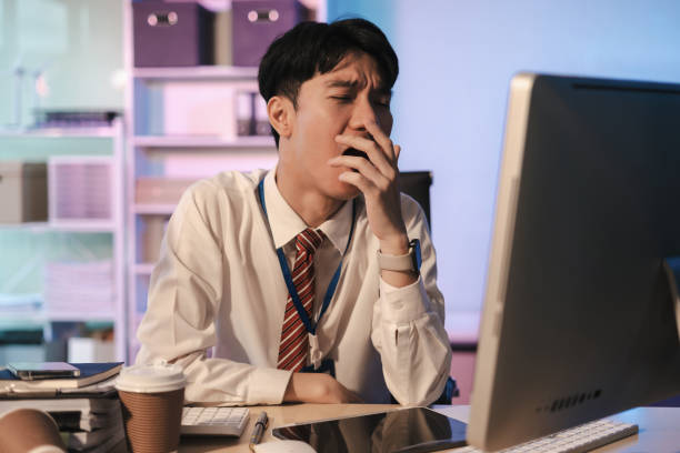 istock Asian businessman overworked with fatigue. 2161466935