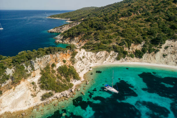 istock Gidaki beach, Ithaki, view from above 2161471730