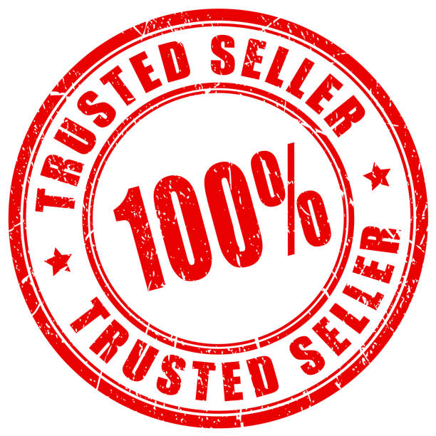 Trusted seller rubber vector stamp Trusted seller rubber vector stamp on white background suitable upper stock illustrations