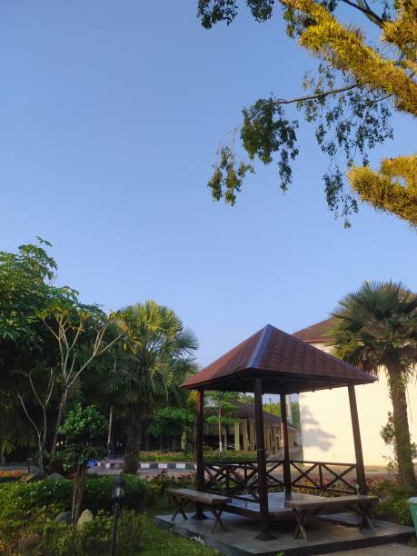 istock Gazebo in the garden 2161488686