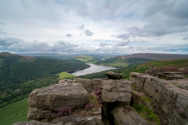 istock Bamford Edge With Vibrant Purple Heather 2161492408