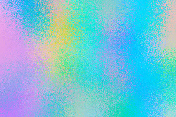 istock Trendy holographic iridescent foil texture for design. Rainbow shine background, metal effect. 2161493098