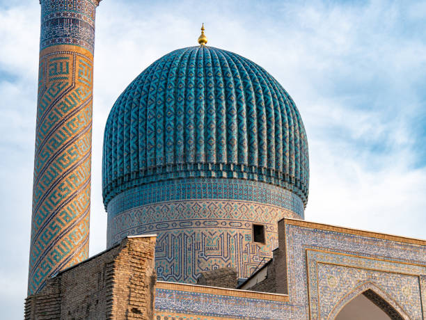 istock Gur-e-Amir Mausoleum in Samarkand, Uzbekistan during sunset 2161497483