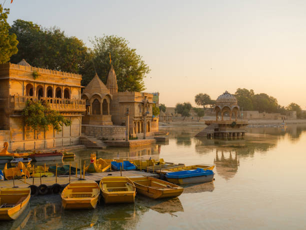 Gadisar Lake in Jaisalmer  at sunrise