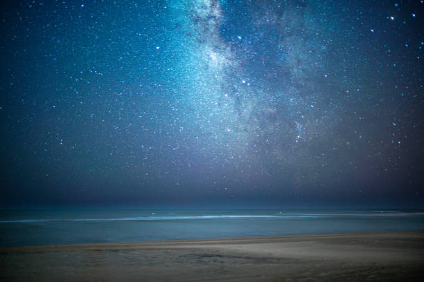 Milky Way Over Atlantic Ocean at Isla Canela Beach