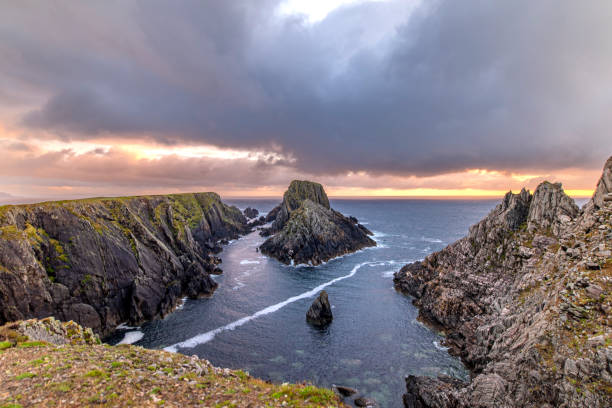 istock Malin Head at stormy sunset 2161503076