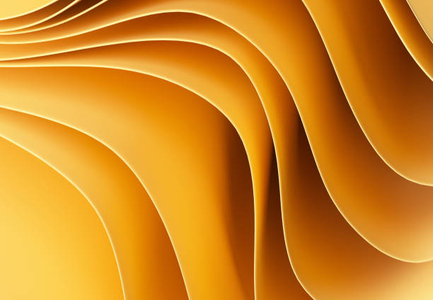 istock Background for website with abstract concept orange yellow shape fabric 2161505982