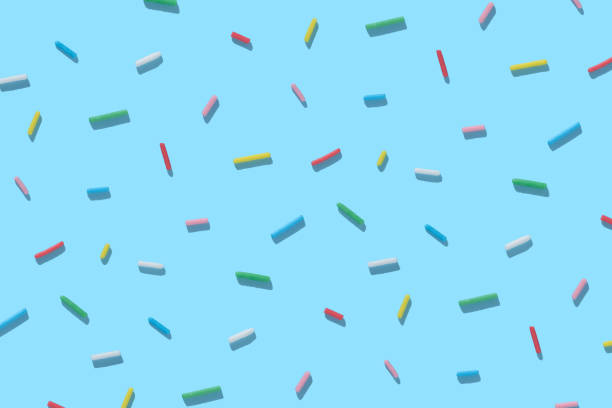 istock trendy seamless pattern of colorful sprinkles with hard shadow on blue background, creative decoration of summer concept for banner, poster, flyer, card, postcard, cover, brochure, designers 2161506821