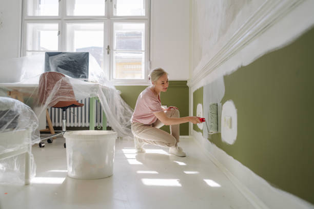 DIY: A woman's painting her own apartment