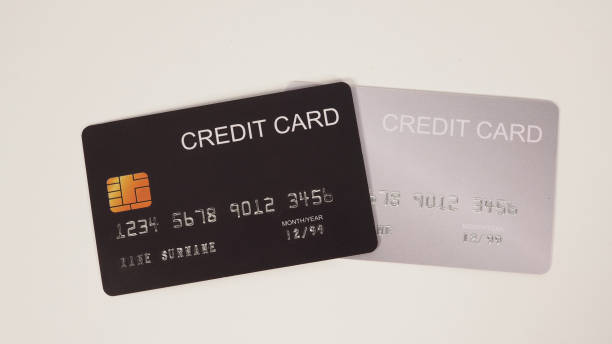 istock Two credit cards on white background. 2161509157