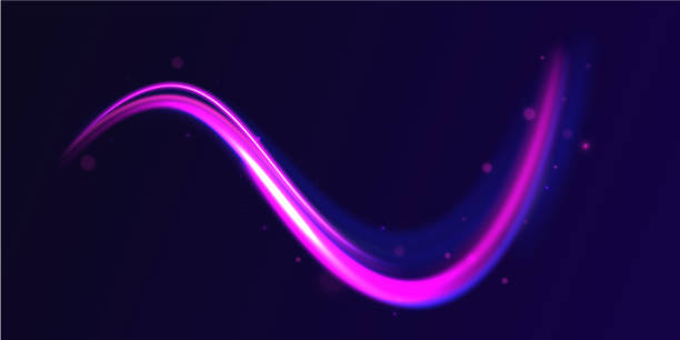 istock Illustration of light ray, stripe line with blue light, speed motion background. Radial color spirals. Vector blue glowing lines air flow effect. 2161513891