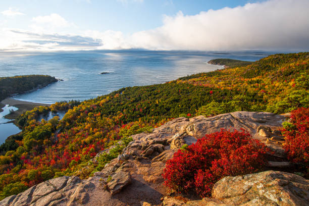 istock Beehive Trail Hike, Acadia National Park 2161515485