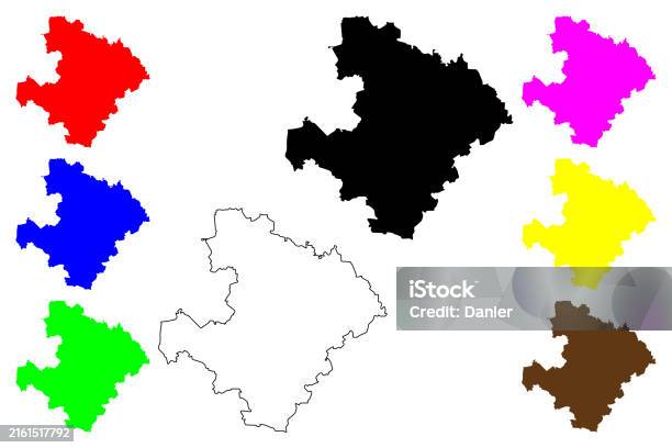 Razgrad Postcode Razgrad Province Map Vector Illustration Scribble Sketch Razgrad Map ...