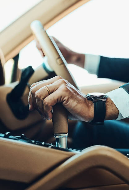 istock Cropped shot of an unrecognizable man driving 2161534197