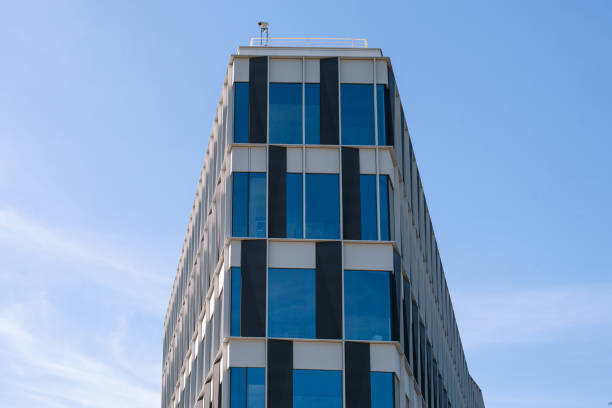 istock Contemporary High-Rise Building with Blue Windows 2161537464
