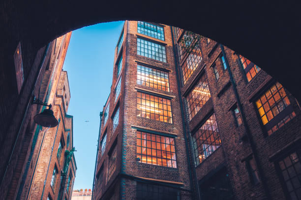istock Old dock warehouses converted into luxury housing, London 2161538126