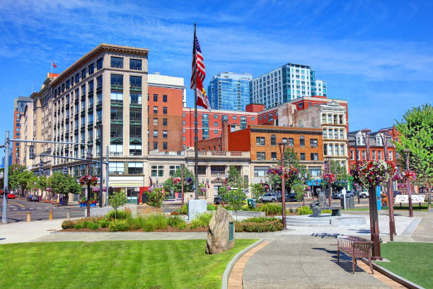 istock Downtown Stamford, Connecticut 2161543616