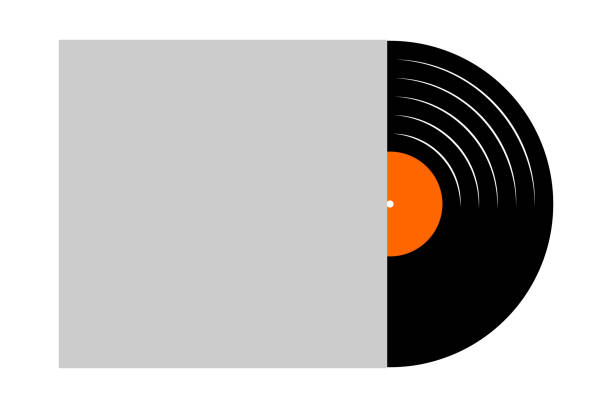 Vinyl record removing from the empty album cover. LP or long play music disc isolated on white background. New single song concept. 60s 70s 80s nostalgia theme. Vector flat illustration Vinyl record removing from the empty album cover. LP or long play music disc isolated on white background. New single song concept. 60s 70s 80s nostalgia theme. Vector flat illustration. 70s theme stock illustrations
