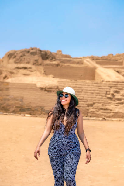 istock Young Latina Woman Exploring Pachacamac Ruins 2161547841