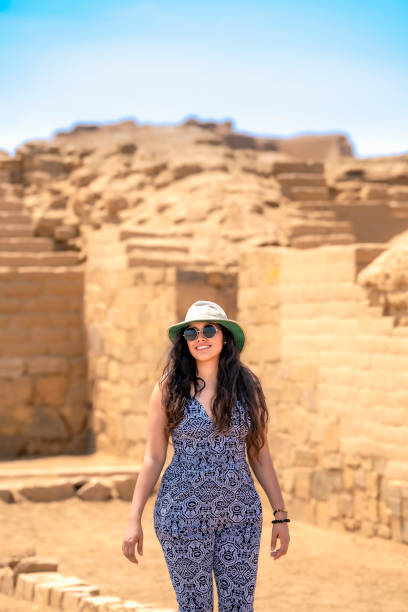 istock Young Latina Woman Exploring Pachacamac Ruins 2161547846