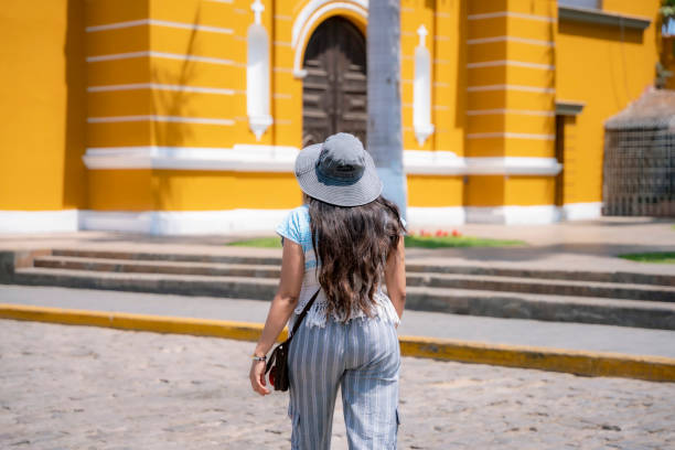 istock Young Latina Woman Exploring Barranco, Lima 2161548418