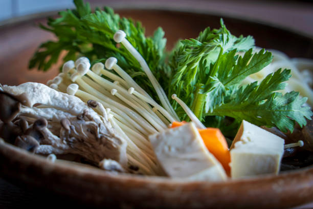 Hitachi beef sukiyaki vegetables