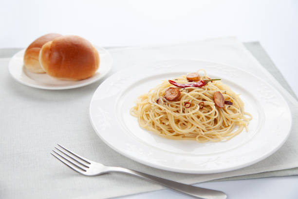 Close up to pasta bolognese