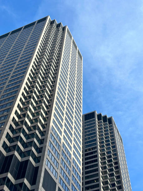 Looking up at a high rise building in Chicago, Illinois