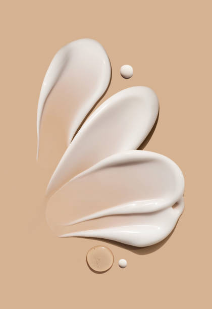 istock creamy texture of cosmetic samples on a pastel beige background 2161574998