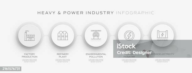 Heavy And Power Industry Related Process Infographic Template Process ...