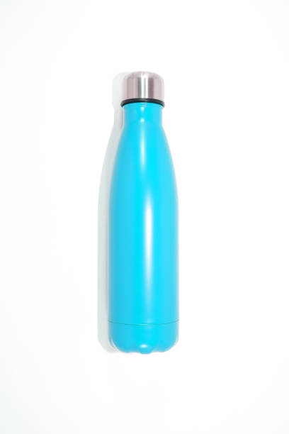 istock A metal water bottle isolated on white background close-up view single object 2161577169