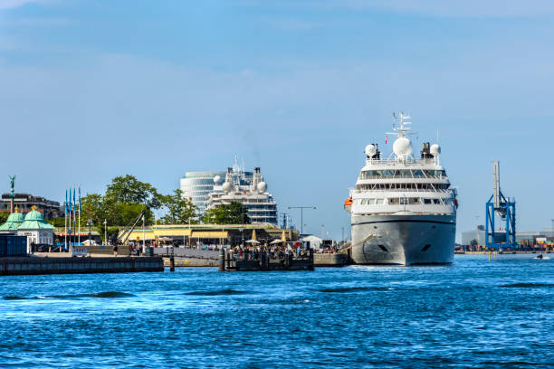 River cruise ship on the Volga river