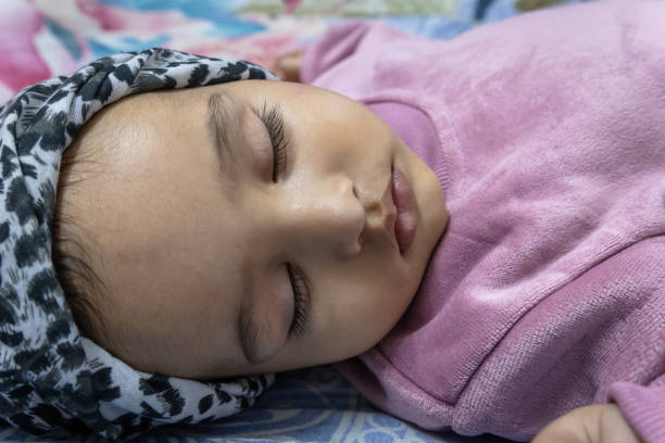istock cute toddler innocent sleeping portraits at indoor from flat angle 2161580285