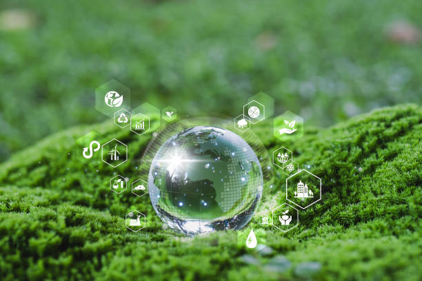istock Carbon emission low neutral, net zero, ESG, sustainable Environment.green energy. World Environment Day. Green business. 2161582922